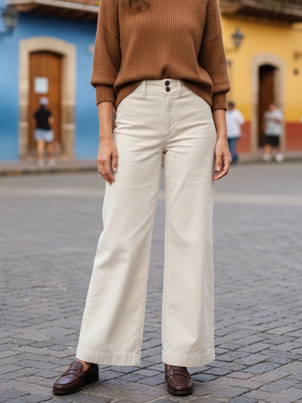 Faherty Corduroy Wide Leg Pants